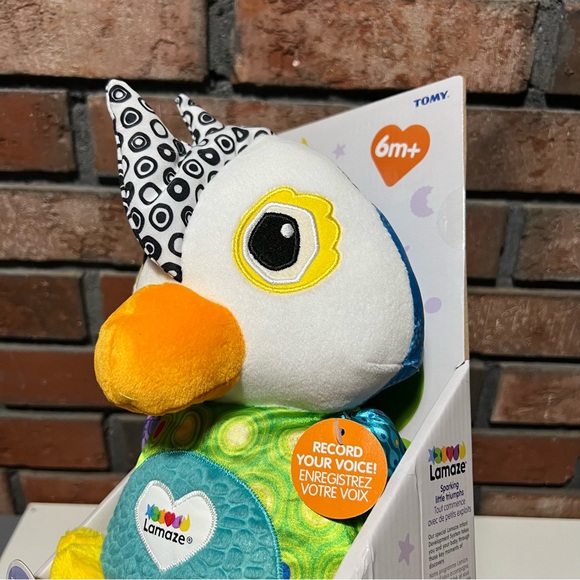 New Lamaze Repeat Petey Repeats Words, Record Your Voice Parrot Plush Tomy - Picture 4 of 10